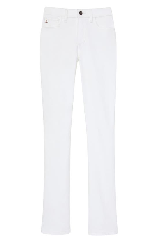 Shop Lafayette 148 Manhattan Acclaimed Stretch Slim Flare Pants In White