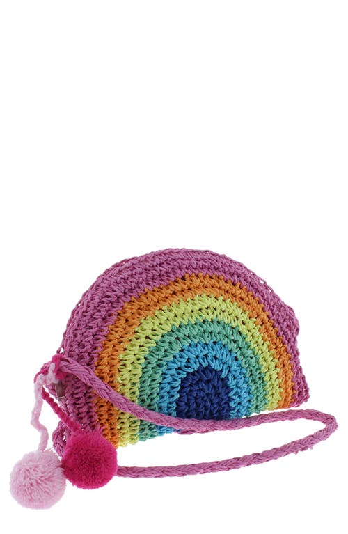 Capelli New York Rainbow Straw Crossbody Bag in Multi Co at Nordstrom