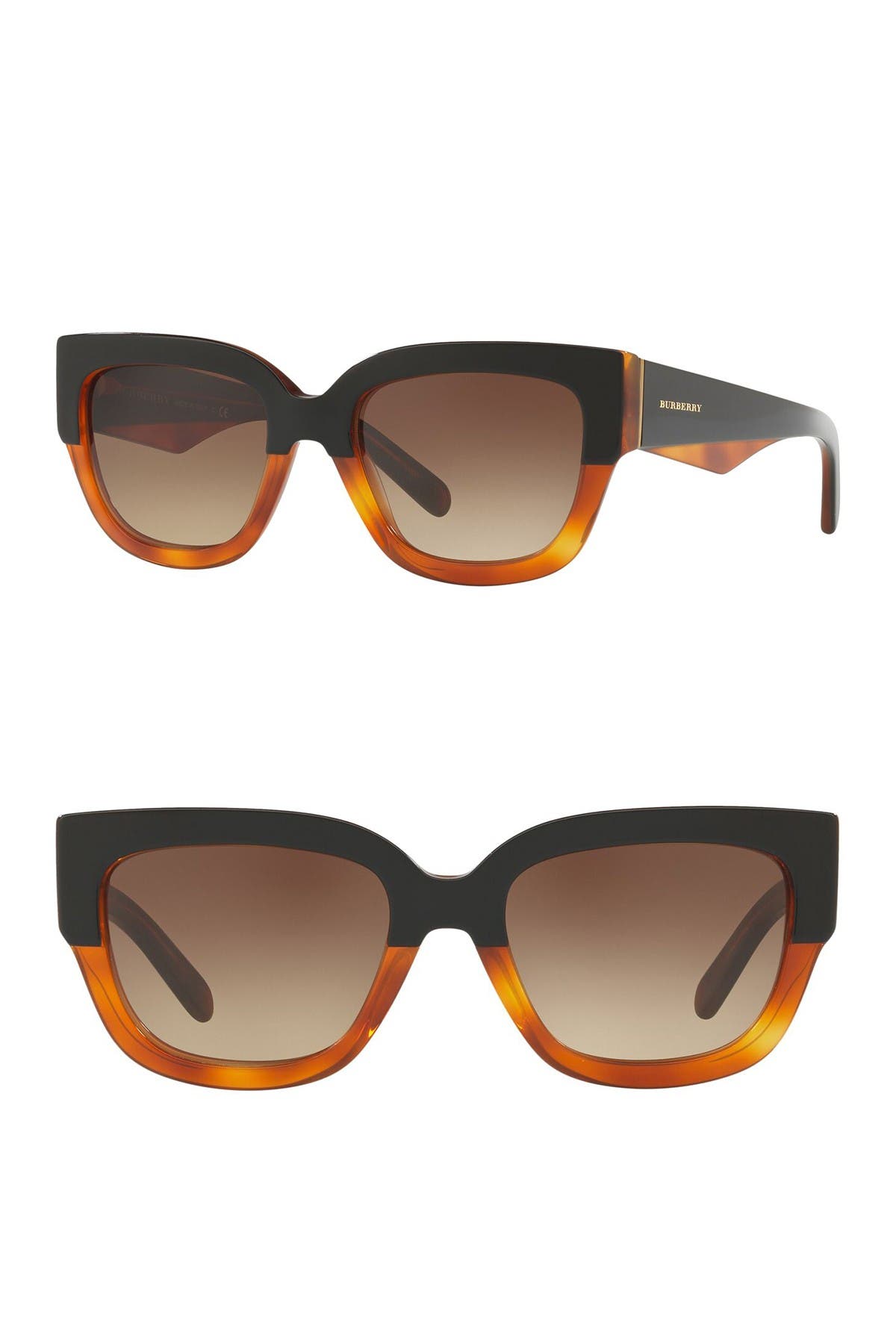 burberry 55mm square sunglasses