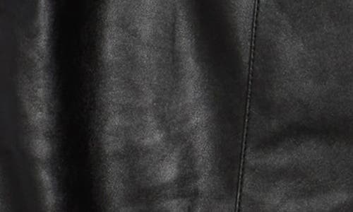Kut From The Kloth Ellery Front Slit Faux Leather Flare Pants In Black