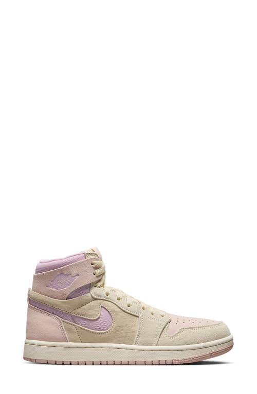 Shop Jordan Air  1 Zoom Comfort 2 High Top Sneaker In Muslin/plum/beige