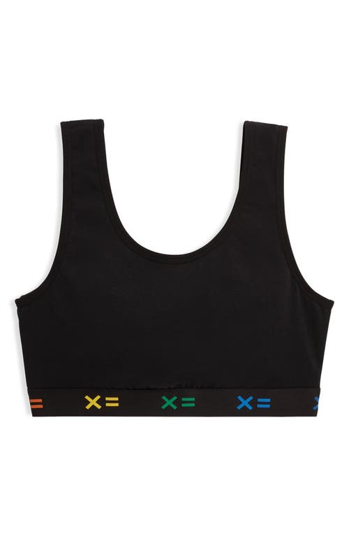 Tomboyx Essentials Soft Bra In Black X Rainbow