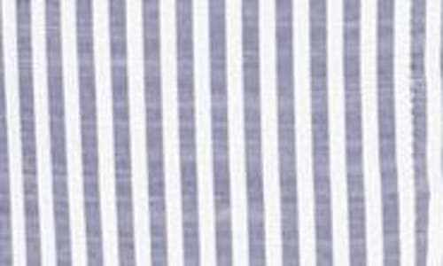 MAX STUDIO MAX STUDIO STRIPE OVERSIZE LONG SLEEVE BUTTON-UP TUNIC 