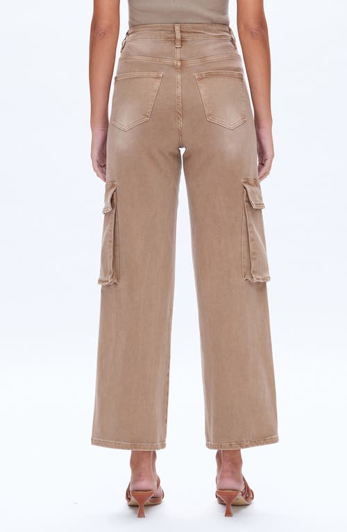 Shop Bayeas High Waist Wide Leg Cargo Jeans In Vintage Khaki