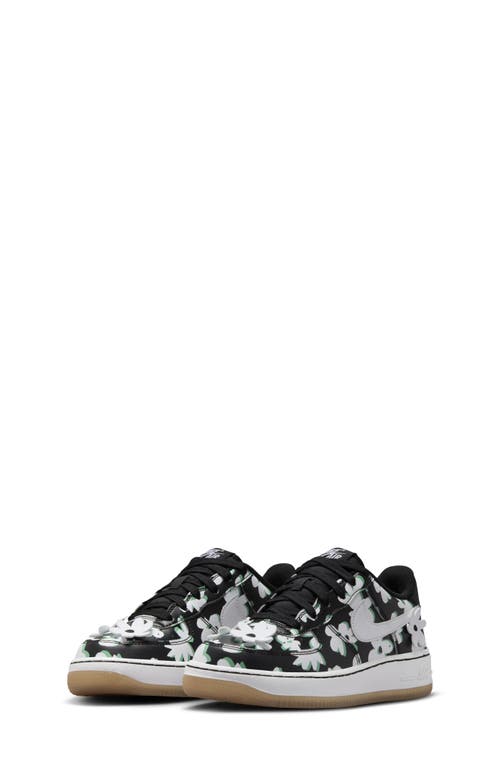 Nike Kids' Air Force 1 LV8 Sneaker Black/White/Green/Brown at Nordstrom, M