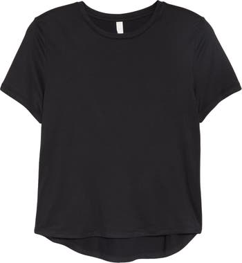 Zella Restore Soft Lite Relaxed Tee In Grey Shade