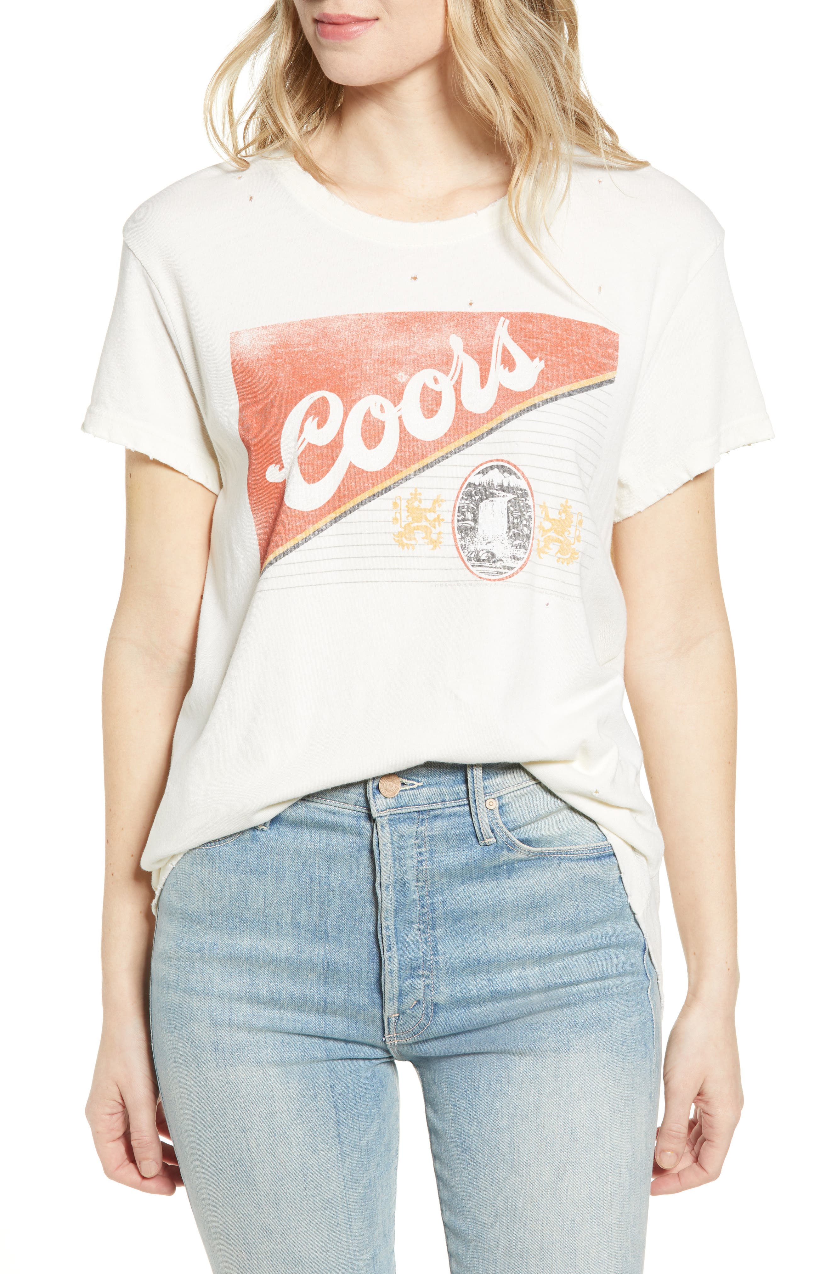 Junk Food Coors Cotton Tee, Beige