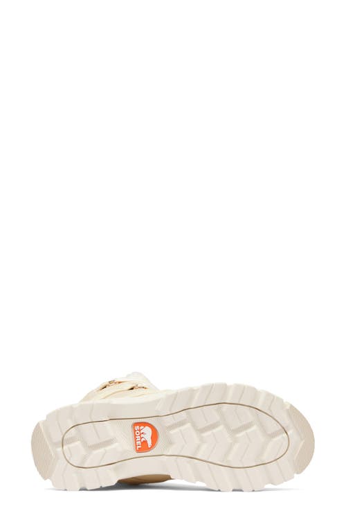 Sorel Tivoli V Faux Shearling Waterproof Boot In Honey White/chalk