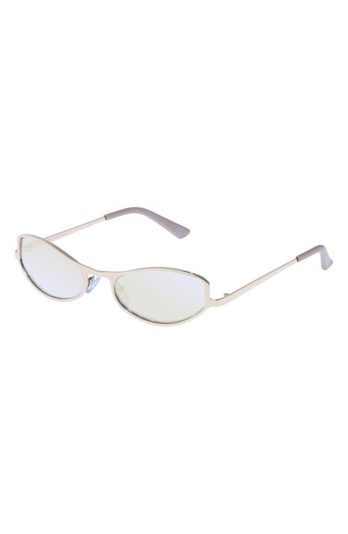 AIRE Retrograde 55mm Oval Sunglasses in Gold at Nordstrom
