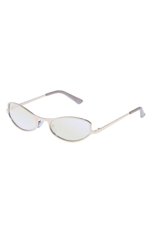 Retrograde 55mm Oval Sunglasses in Gold