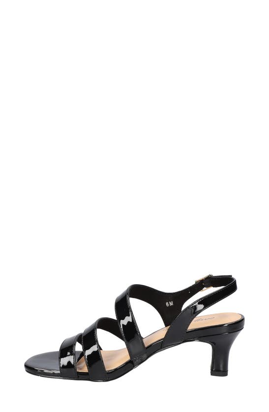 Shop Easy Street Como Strappy Sandal In Black Patent