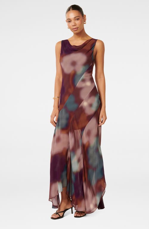 Shop Ever New Sage Cowl Neck Handkerchief Hem Maxi Dress In Daymar Floral