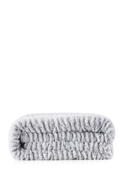 Image of DREAM THEORY Reversible Faux Fur Weighted Throw Blanket