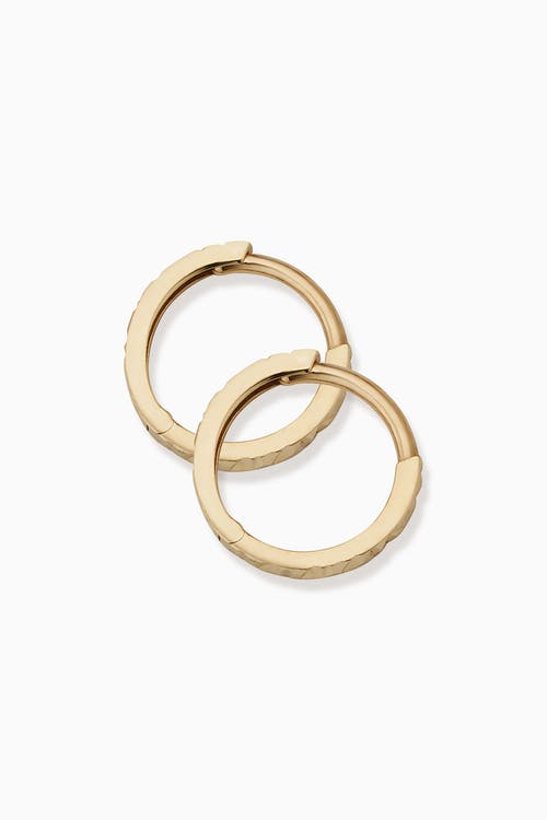 Oradina Women's 14k Yellow Gold Celebration Mini Hoops In Yellow Gold