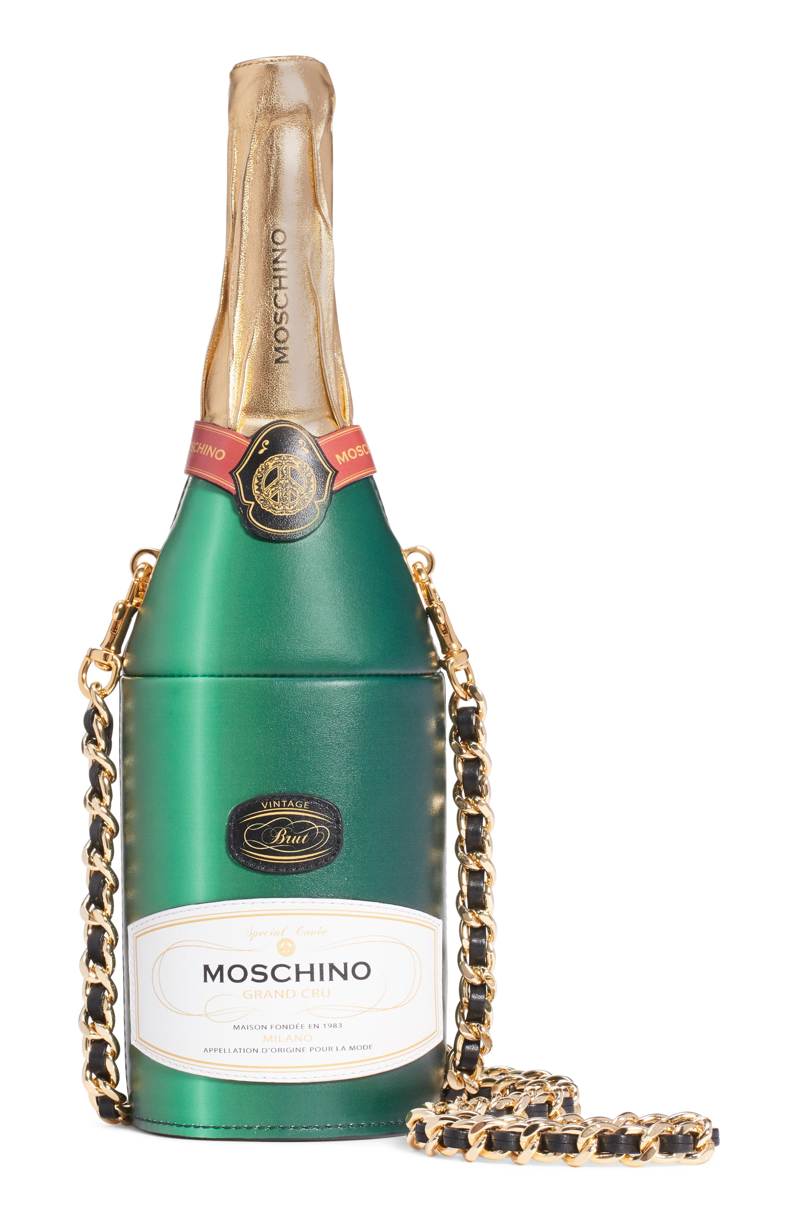 moschino champagne bag