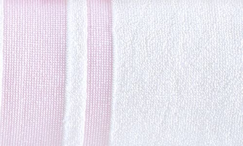 Shop Brooks Brothers Contrast Boarder 2-piece Towel Set In Pink