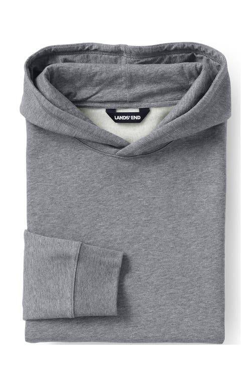 Lands' End School Uniform Adult Hooded Pullover Sweatshirt In Pewter Heather