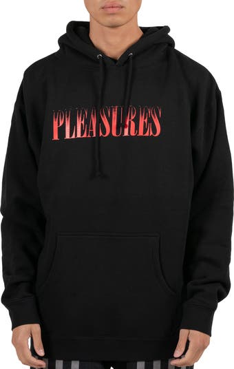 Pleasures store logo hoodie