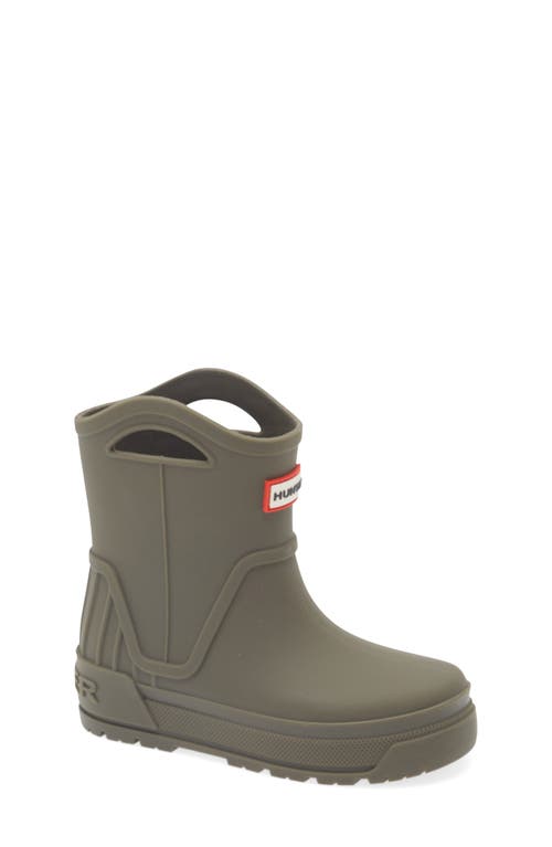 Hunter Kids' Georgey Waterproof Rain Boot In Galloway Green