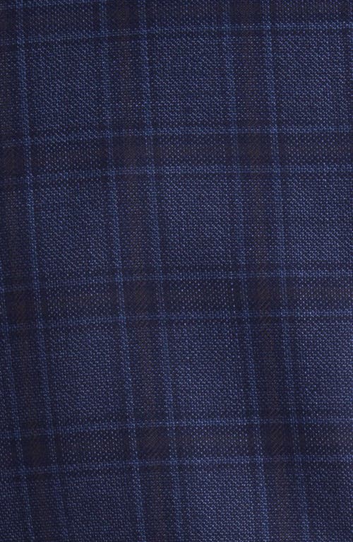 Shop Hugo Boss Boss Hutson Plaid Wool Sport Coat In Navy