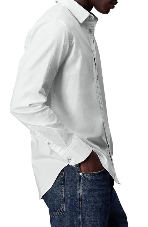 Rag & Bone Men's Tomlin Stretch Dobby Shirt In White