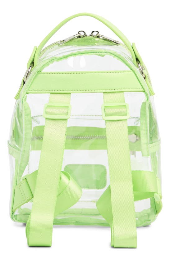 Shop Madden Girl Clear Vinyl Mini Backpack In Light Green
