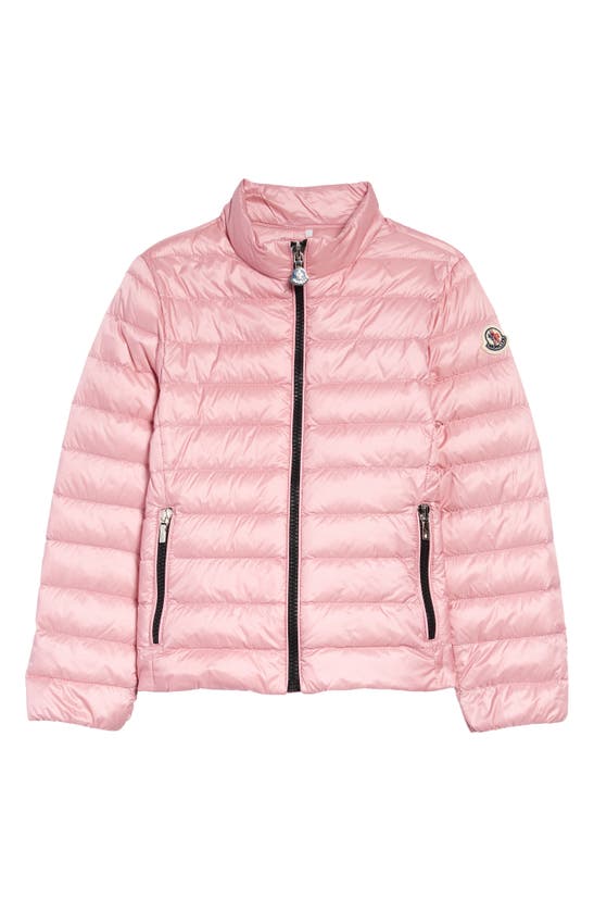 Moncler Girls' Kaukura Down Puffer Coat - Little Kid In Medium Pink ...