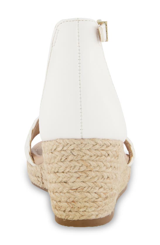Shop Marc Fisher Marren Web Espadrille Wedge Sandal In White