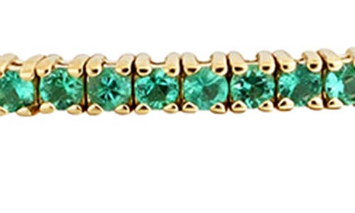 Bony Levy El Mar Emerald Stretch Bracelet In 18k Yellow Gold