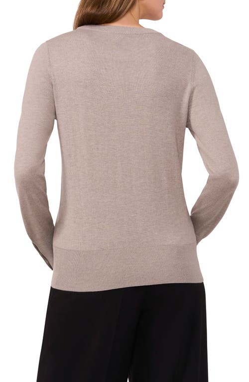 HALOGENR HALOGEN(R) BUTTON CUFF CREWNECK SWEATER 