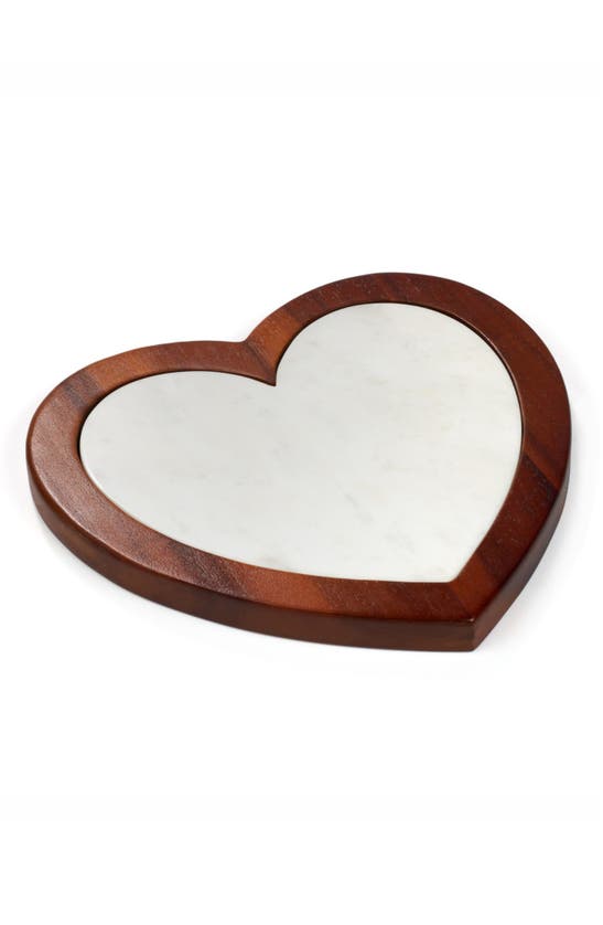 Shop Nambe Nambé Eat Your Heart Out Cutting Board Set In Brown