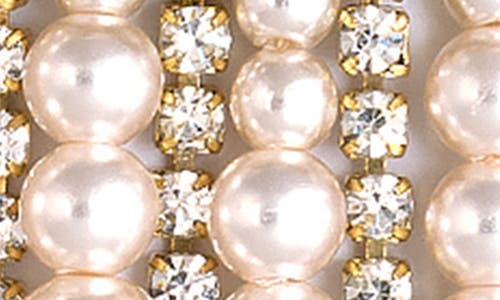 Deepa Gurnani Makena Faux Pearl Drop Earrings In Ivory