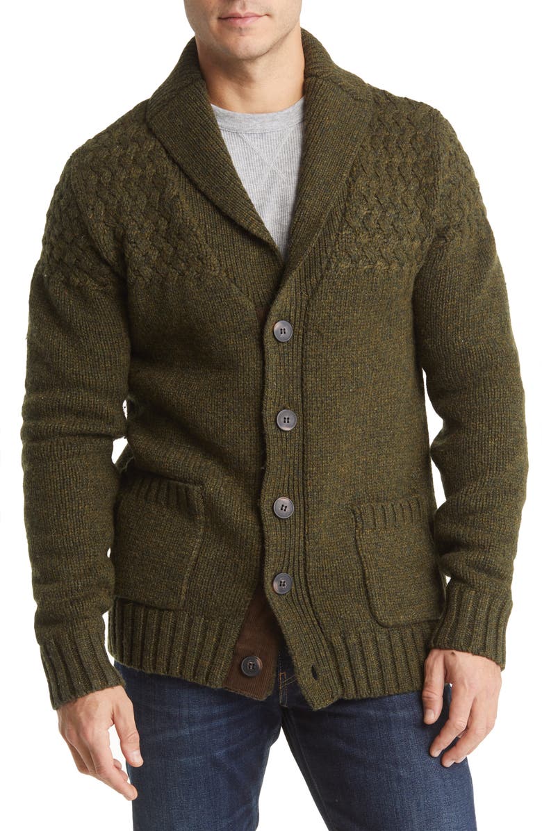 Schott NYC Wool Blend Cardigan Sweater | Nordstrom