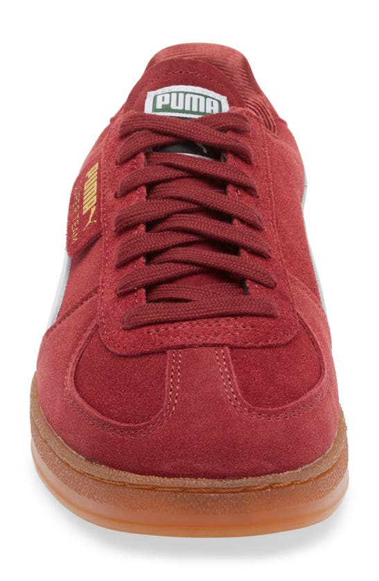 Puma Super Team Suede Sneaker In Team Regal Red- White-gum