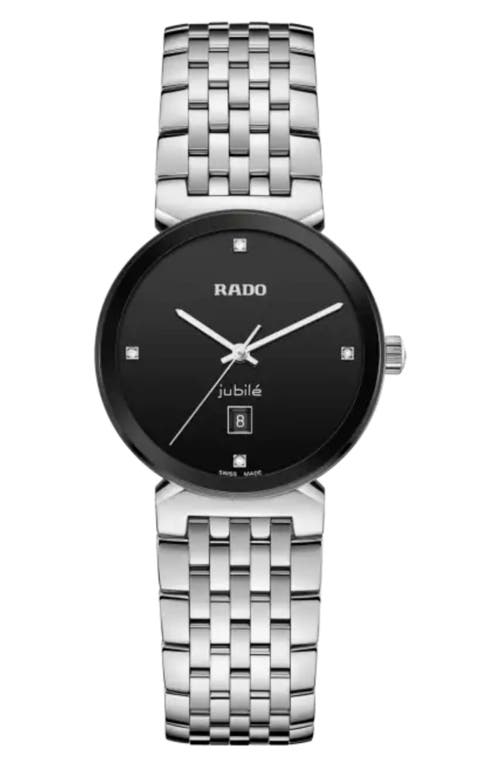 RADO Florence Diamond Bracelet Watch in Silver at Nordstrom