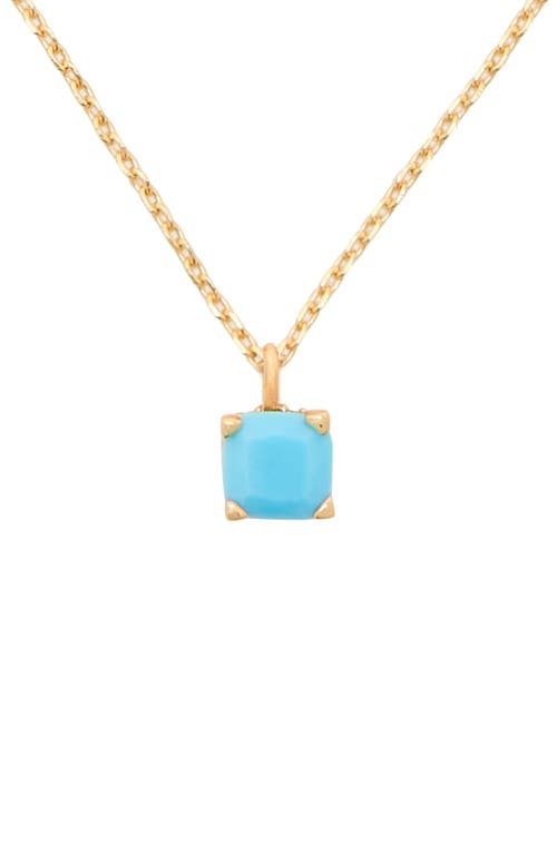 Kate Spade New York square pendant necklace in Turquoise at Nordstrom