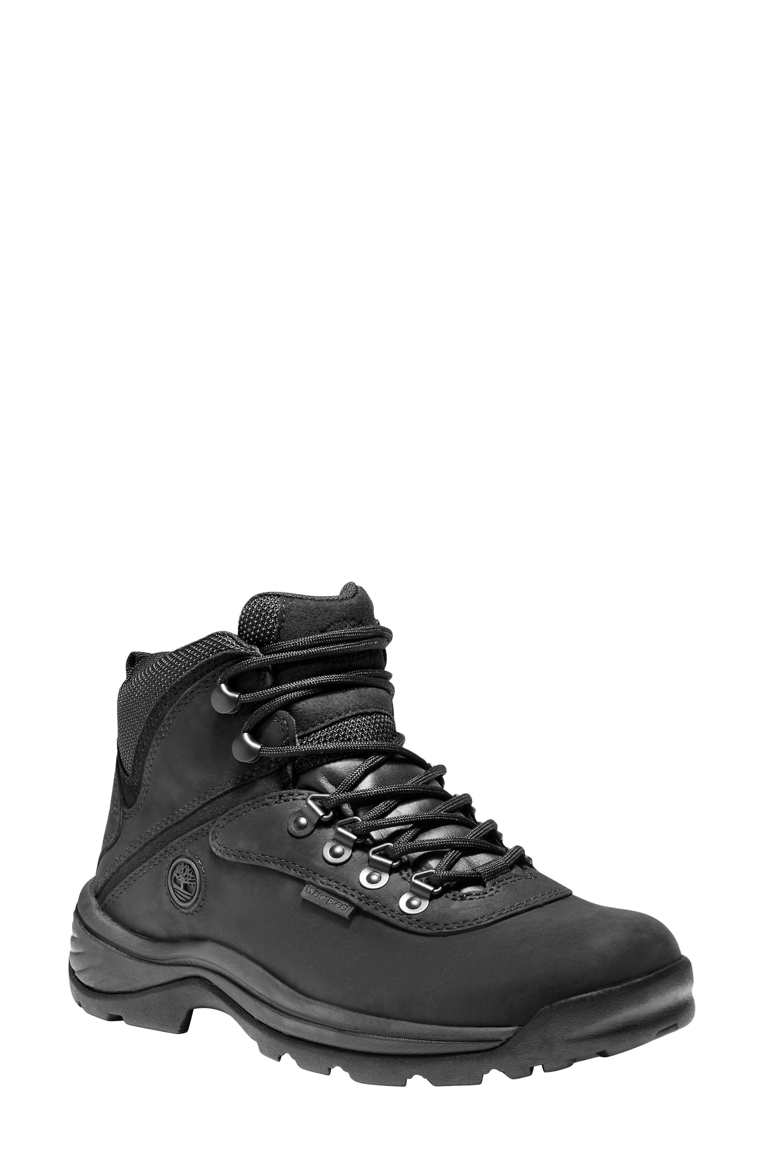 ladies black hiker style boots