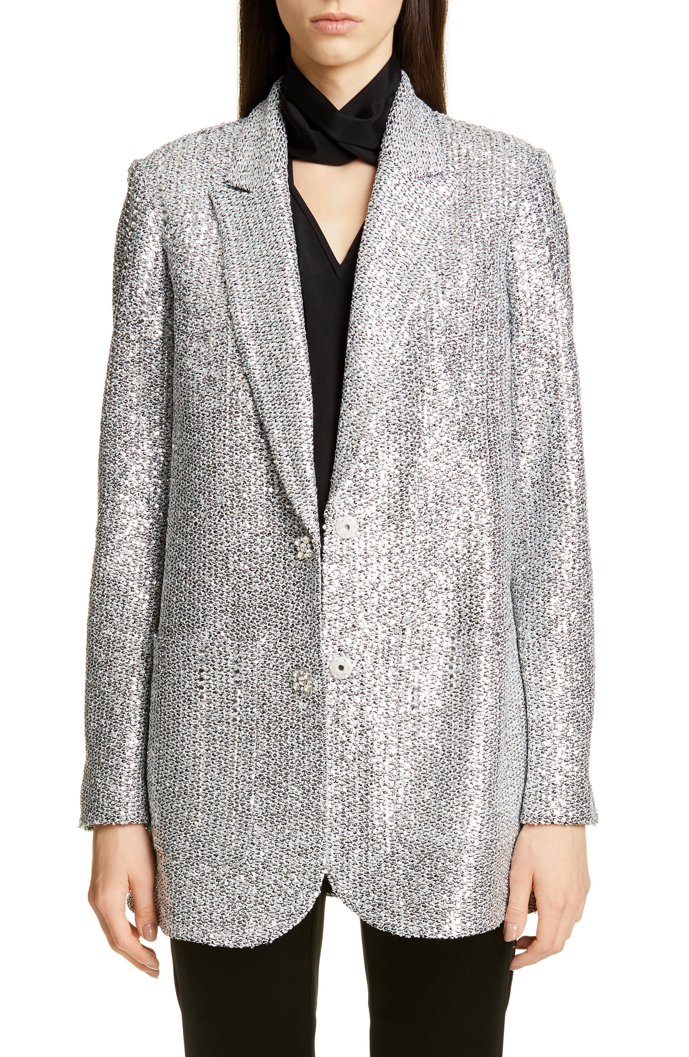 St. John Collection Sequin Knit Statement Jacket Nordstrom