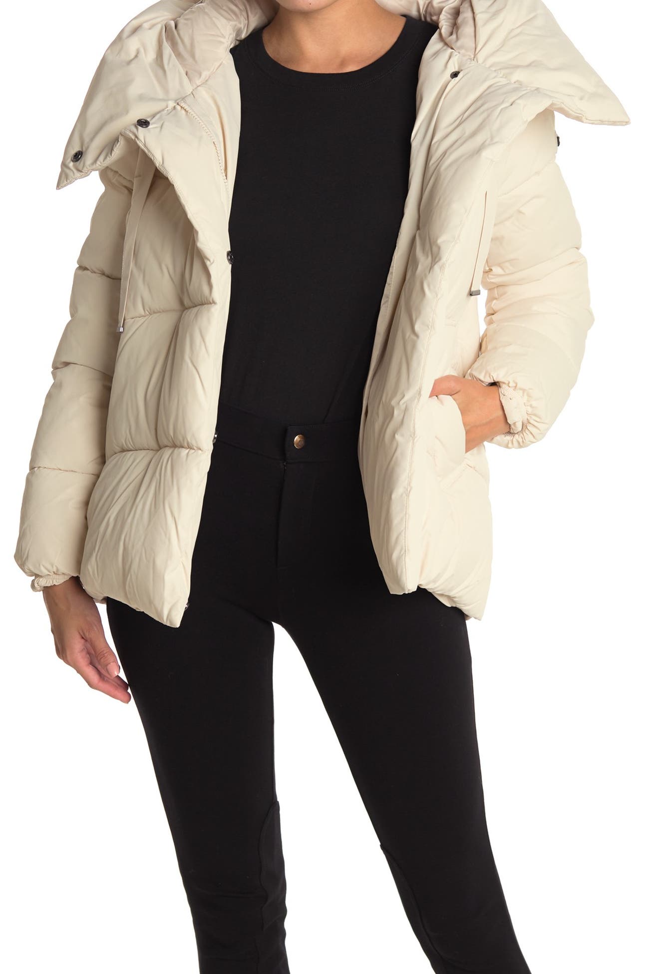 BCBGMAXAZRIA Pillow Collar Hooded Puffer Jacket HauteLook