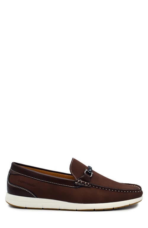 Aston Marc Mens Embellished Manmade Loafers In Brown