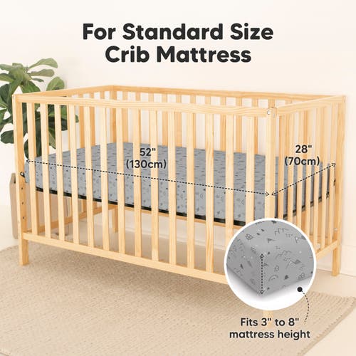 Keababies 2-pack Isla [protect+] Waterproof Crib Sheets In Woodland