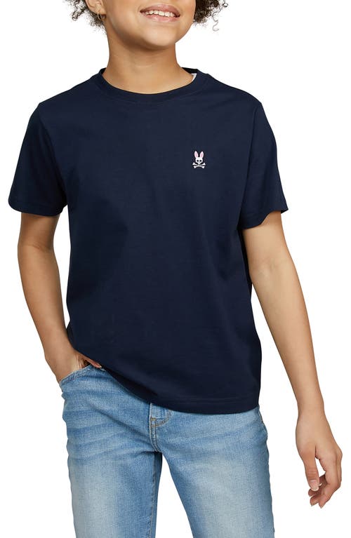 Psycho Bunny Kids' Cotton T-shirt In Navy