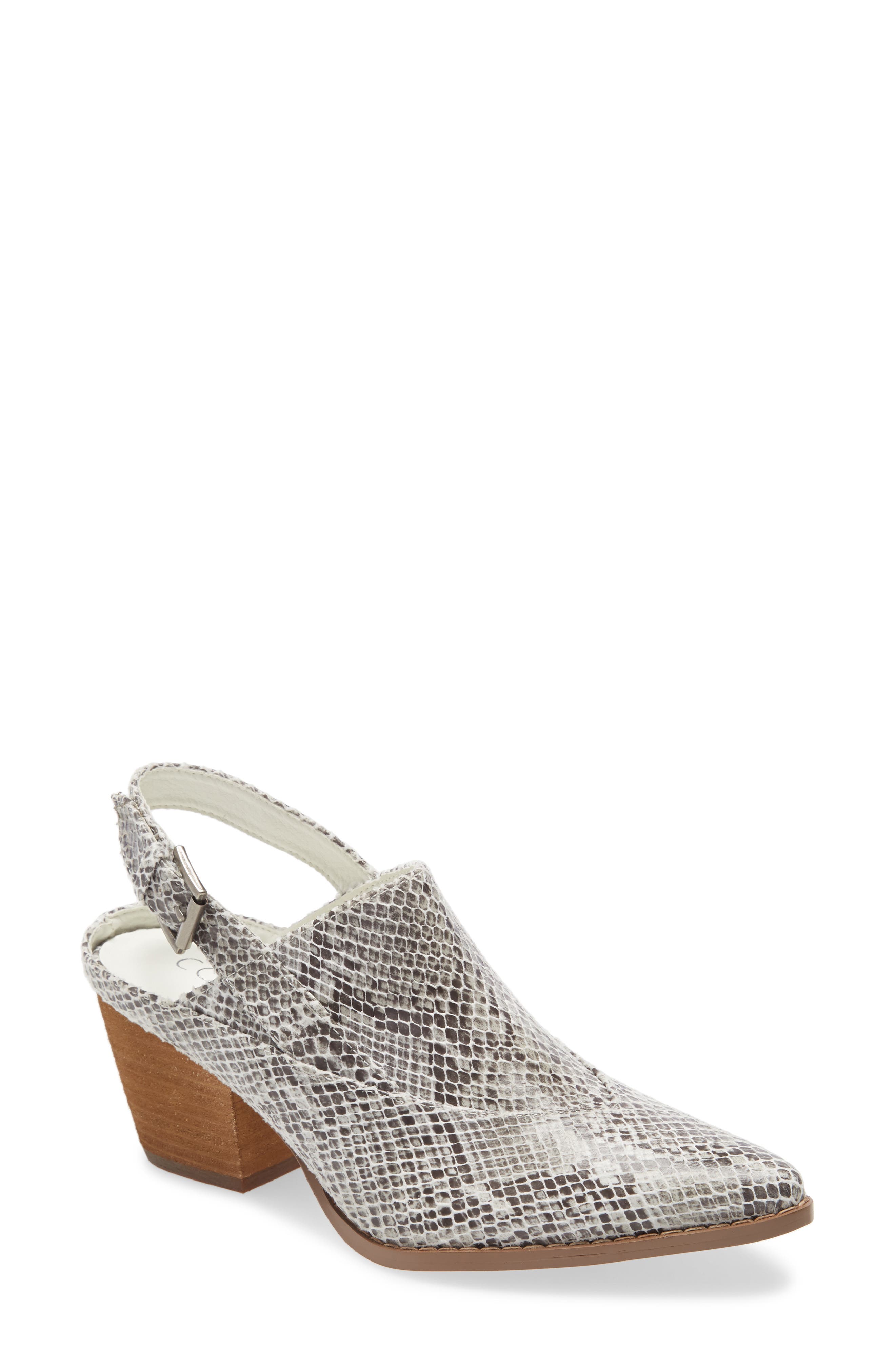 matisse snakeskin mules