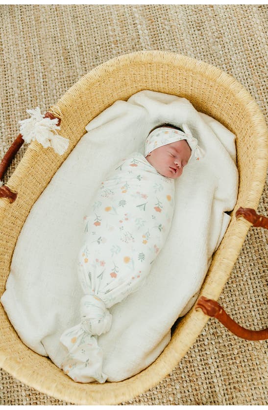 Shop Copper Pearl Swaddle Blanket In Natural