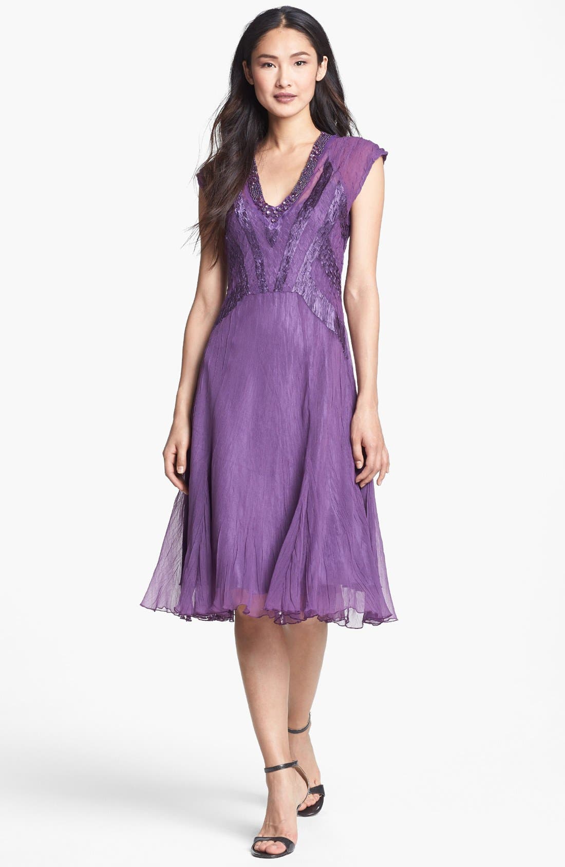 Komarov Embellished Chiffon Dress | Nordstrom