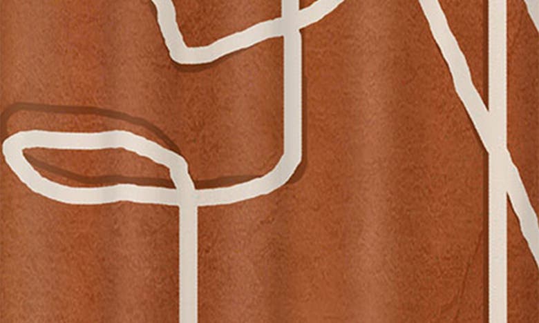 DENY DESIGNS DENY DESIGNS ABSTRACT FACE SKETCH SHOWER CURTAIN