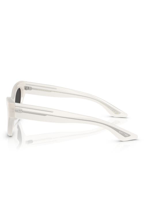 Oliver Peoples X Khaite 54mm Cat Eye Sunglasses In White Grey