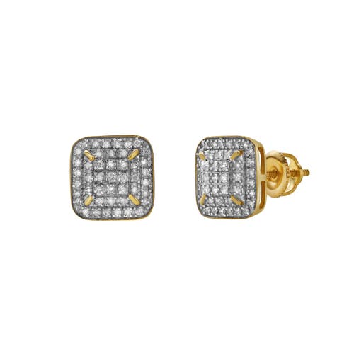 Luvmyjewelry Brisa 10k Yellow Gold Diamond Unisex Earrings In 10k Yellow Gold