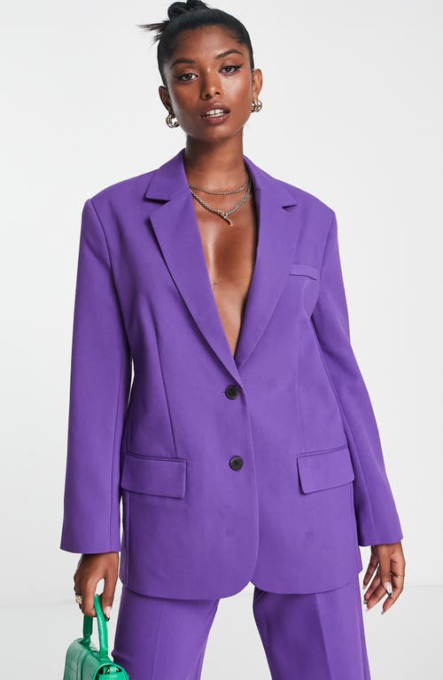 ASOS DESIGN Extreme Oversize Blazer in Purple