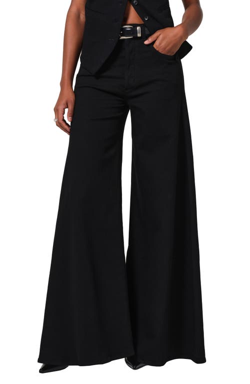 Shop Citizens Of Humanity Amari Ultra High Waist Wide Leg Jeans In Black Currant